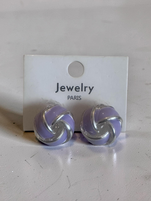 Lilac Knot Studs